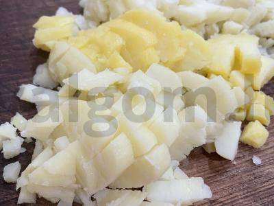 Olivje su žaliuoju žirneliu Žingsnis 2