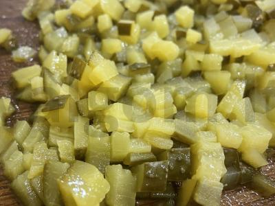 Olivje su žaliuoju žirneliu Žingsnis 6