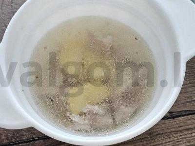 Sotūs šurpa su kiaulienos kaulais Žingsnis 7