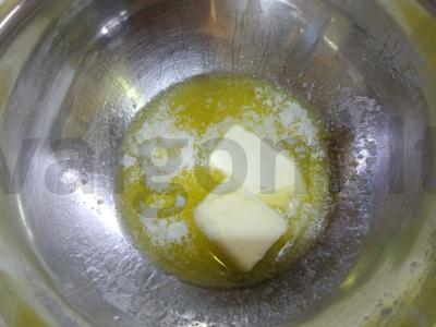 Karameliniai biskvitiniai pagrindai tortui Žingsnis 1