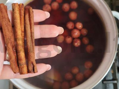 Aromatingas kriaušių-vyšnių kompotas Žingsnis 6