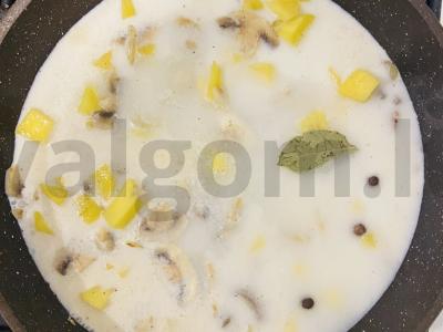 Grybų sriuba-pyragas pietums Žingsnis 3