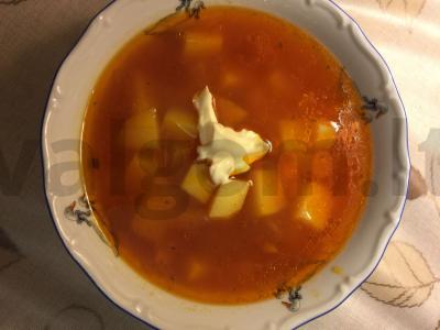 Harcho su rudais ryžiais ir be glitimo prieskoniais pagrindine nuotrauka