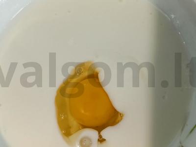 Pankekai su kefyru ir ryžių miltais Žingsnis 2