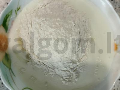 Pankekai su kefyru ir ryžių miltais Žingsnis 3