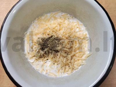 Karbonares makaronai su provanso žolelėmis Žingsnis 1