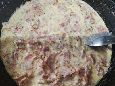 Karbonares makaronai su provanso žolelėmis Žingsnis 7