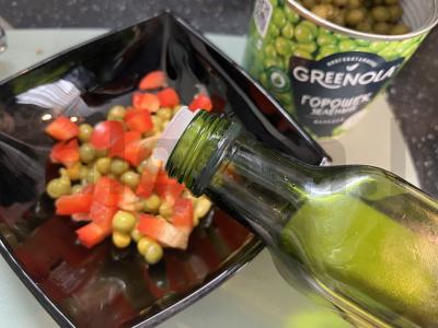 Lengva dietinė salotos Žingsnis 4