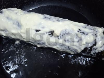 Keptas ritinys su tunu ir varškės sūriu Žingsnis 6