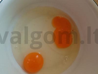 Brownie su varškės ir vaisių įdaru Žingsnis 3