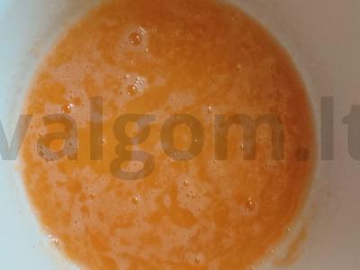 Brownie su varškės ir vaisių įdaru Žingsnis 5