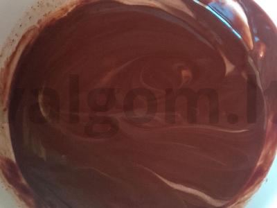 Brownie su varškės ir vaisių įdaru Žingsnis 6