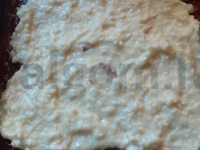 Brownie su varškės ir vaisių įdaru Žingsnis 12