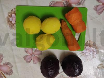 Silkė po šuba be svogūnų Žingsnis 2