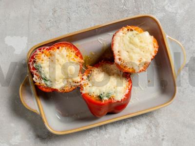 Įdaryti pipirai su ryžiais ir daržovėmis orkaitėje Žingsnis 5