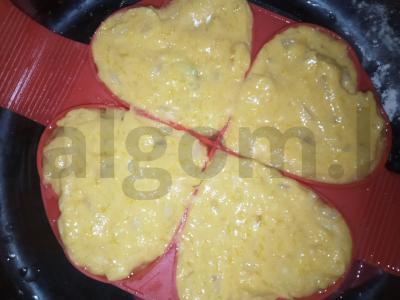 Moliūgų keksiukai su svogūnais Žingsnis 4