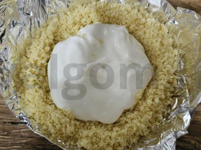 Mini pyragas iš sausainių su vyšniomis Žingsnis 4