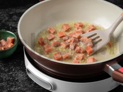 Grietinėlės makaronai su lašiša Žingsnis 4