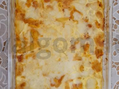 Mėsos apkepas su makaronais iš kukurūzų ir ryžių miltų Žingsnis 8