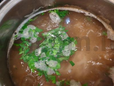 Namų „Pho Bo“ sriuba su ryžių makaronais Žingsnis 8