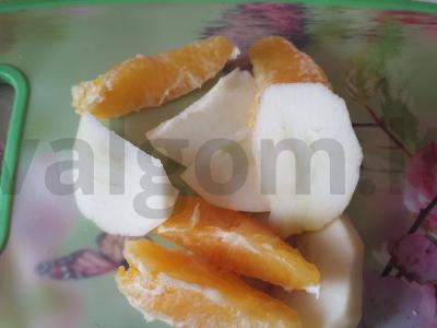 Apelsinų ir obuolių smoothie su makadamijų arbata Žingsnis 2