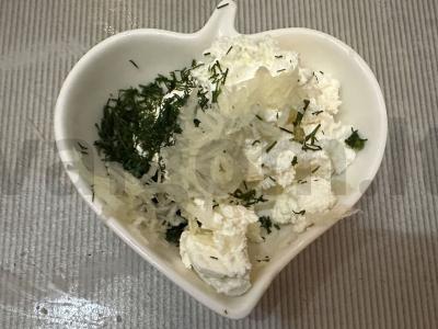 Sūrio ir dešros užkandžių taurėlės Žingsnis 1