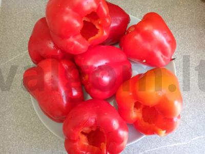 Įdaryti pipirai šaldymui Žingsnis 5