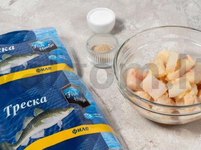 Azijietiška imbiero žuvis su žaliu svogūnu Žingsnis 1