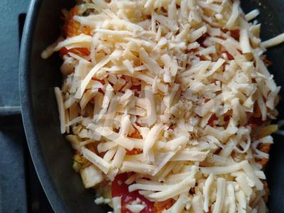 Lengva užkepėlė su vištienos filė, pomidorais ir bulvėmis Žingsnis 8