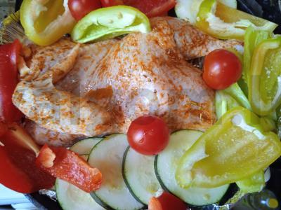 Marinuota vištiena, kepta su daržovėmis Žingsnis 4