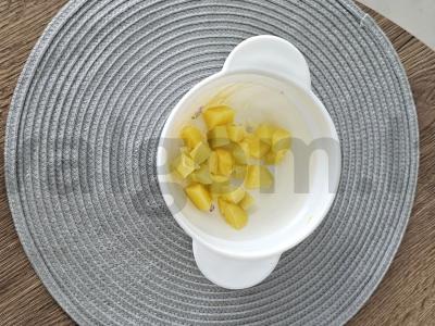 Salotas su karbonaidu ir grūdėta garstyčia Žingsnis 1