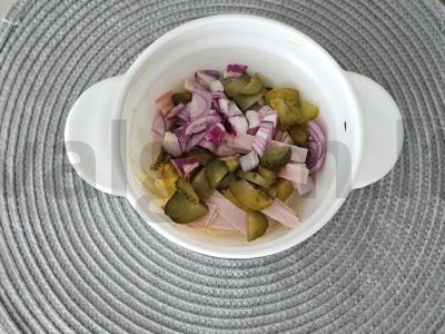 Salotas su karbonaidu ir grūdėta garstyčia Žingsnis 3