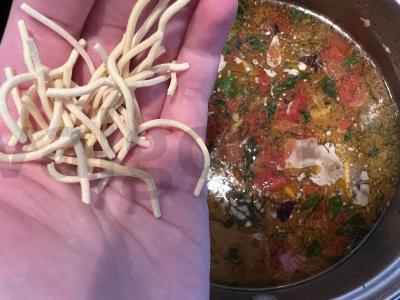 Daržovių sriuba su namine makaronais Žingsnis 8