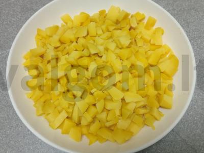 Okroška su šonine ir raudonuoju svogūnu ant kvass Žingsnis 2