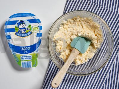 Varškės galeta su uogomis Žingsnis 1