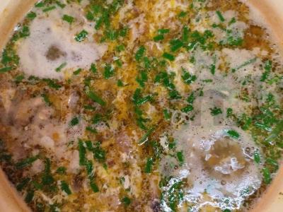 Grikių sriuba su grybais ir kiaušiniu Žingsnis 8