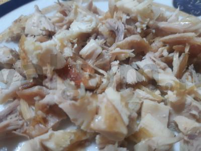 Vištiena su grybais padaže Žingsnis 1