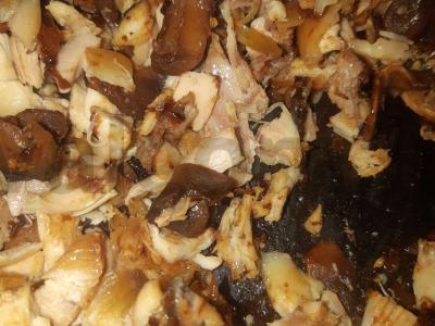 Vištiena su grybais padaže Žingsnis 4