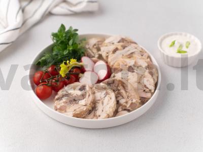 Vištienos želė butelyje pagrindine nuotrauka