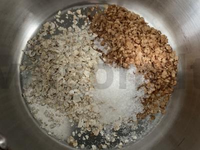 Grikių ir avižų košė su grietinėlėmis Žingsnis 1