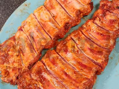 Kiaulienos šonkauliai aštriame medaus-garstyčių padaže Žingsnis 1