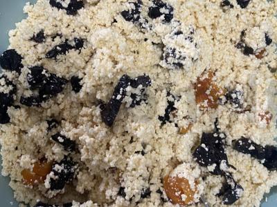 Kepinys „Namų varškės“ su ruduoju cukrumi iš virto pieno Žingsnis 6