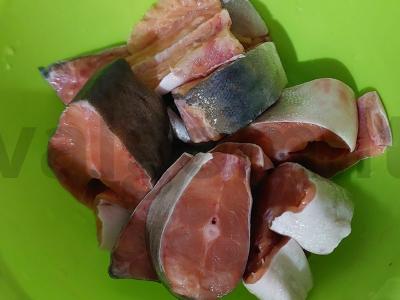 Lašiša grietinėlės padaže Žingsnis 2