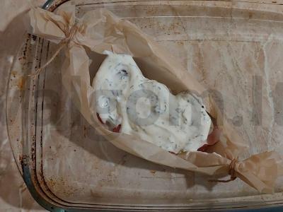 Lašiša grietinėlės padaže Žingsnis 4