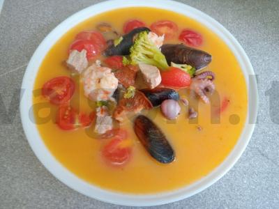 Tom Yum sriuba su brokoliais ir voveraitėmis Žingsnis 10