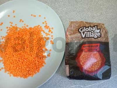 Raudonos lęšio sriuba ant ančių sultinio Žingsnis 3