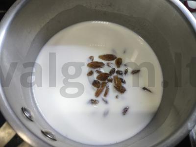 Pšenių košė su razinomis Žingsnis 6