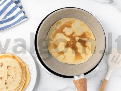 Namų blynai su kefyru ir raudonąja ikra Žingsnis 3