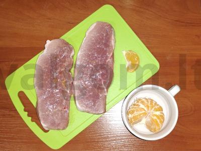 Mandarininis eskalopas mikrobangų krosnelėje Žingsnis 2