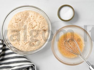 Pyragai su dešra ir sūriu Žingsnis 2